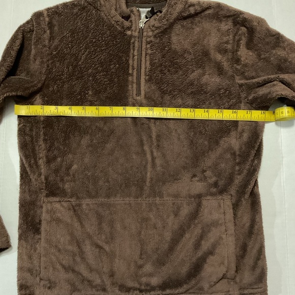 The North Face Girls Osito Plush Fleece Pullover Jacket Brown - Picture 4 of 10